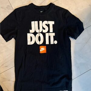 Nike Black Tee with White Logo